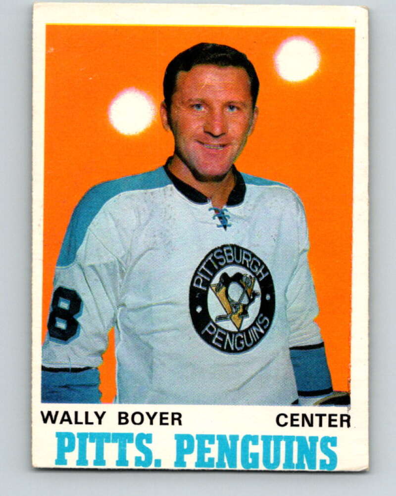 1970-71 O-Pee-Chee #203 Wally Boyer Pittsburgh Penguins V2952