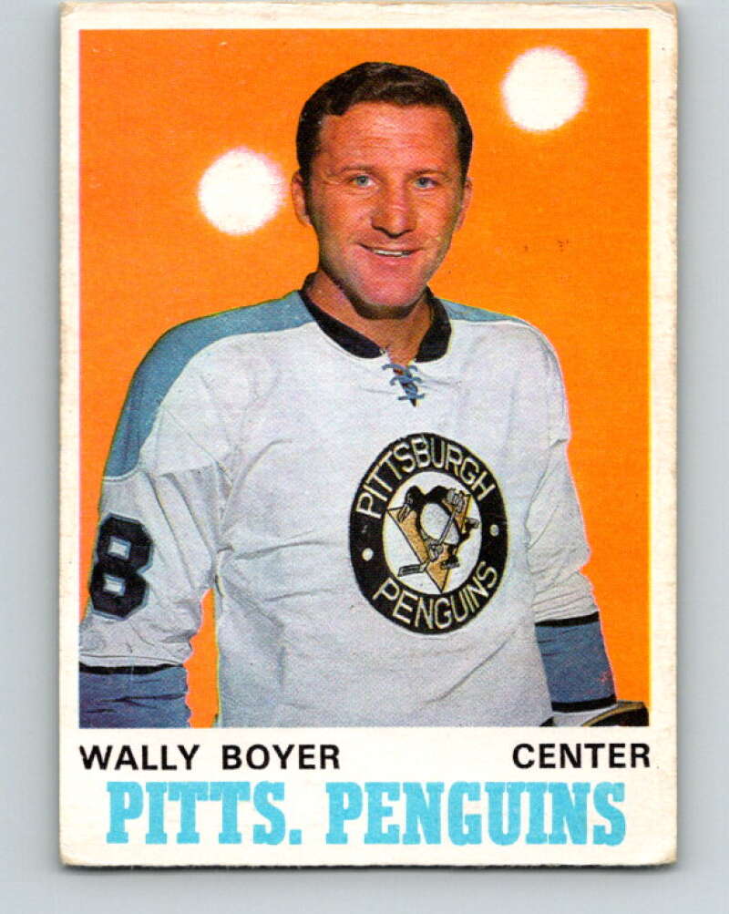 1970-71 O-Pee-Chee #203 Wally Boyer Pittsburgh Penguins V2955