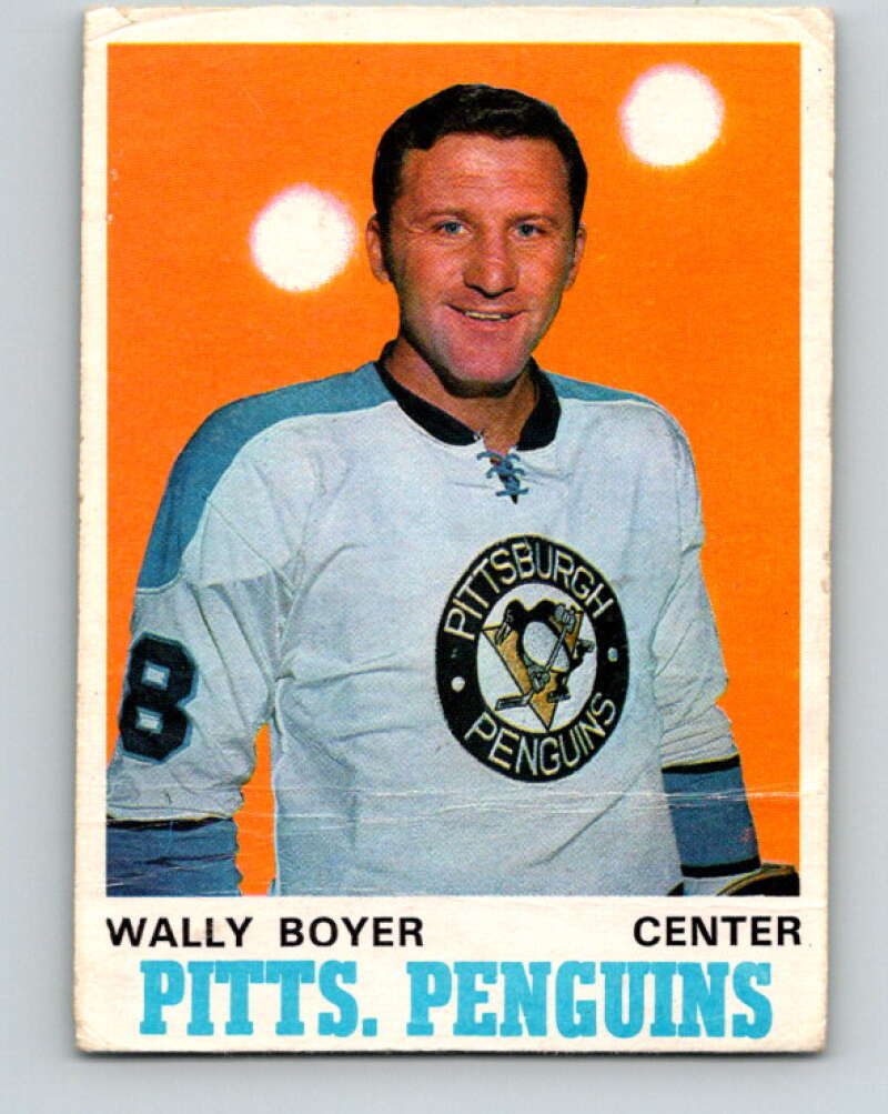 1970-71 O-Pee-Chee #203 Wally Boyer Pittsburgh Penguins V2958