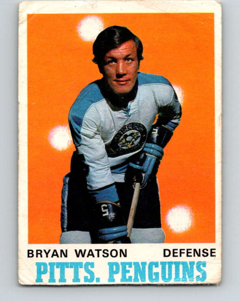 1970-71 O-Pee-Chee #204 Bryan Watson Pittsburgh Penguins V2964