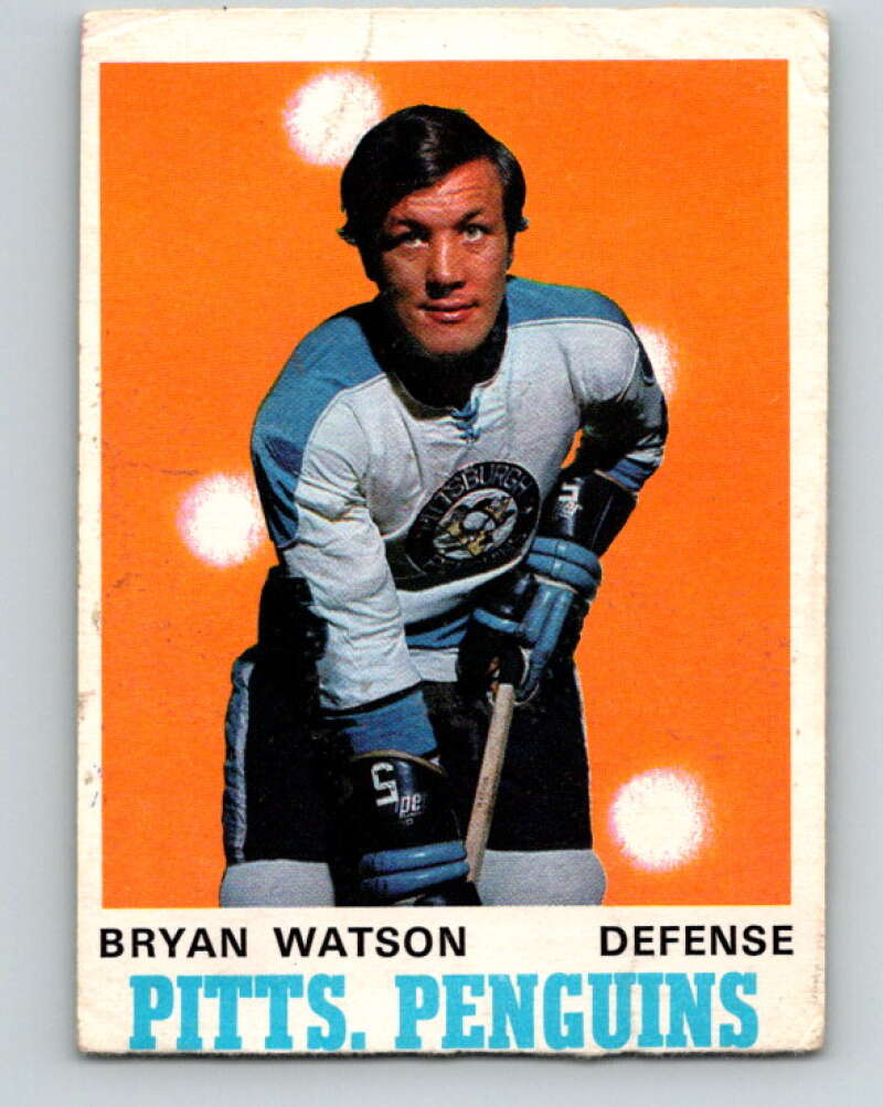 1970-71 O-Pee-Chee #204 Bryan Watson Pittsburgh Penguins V2965