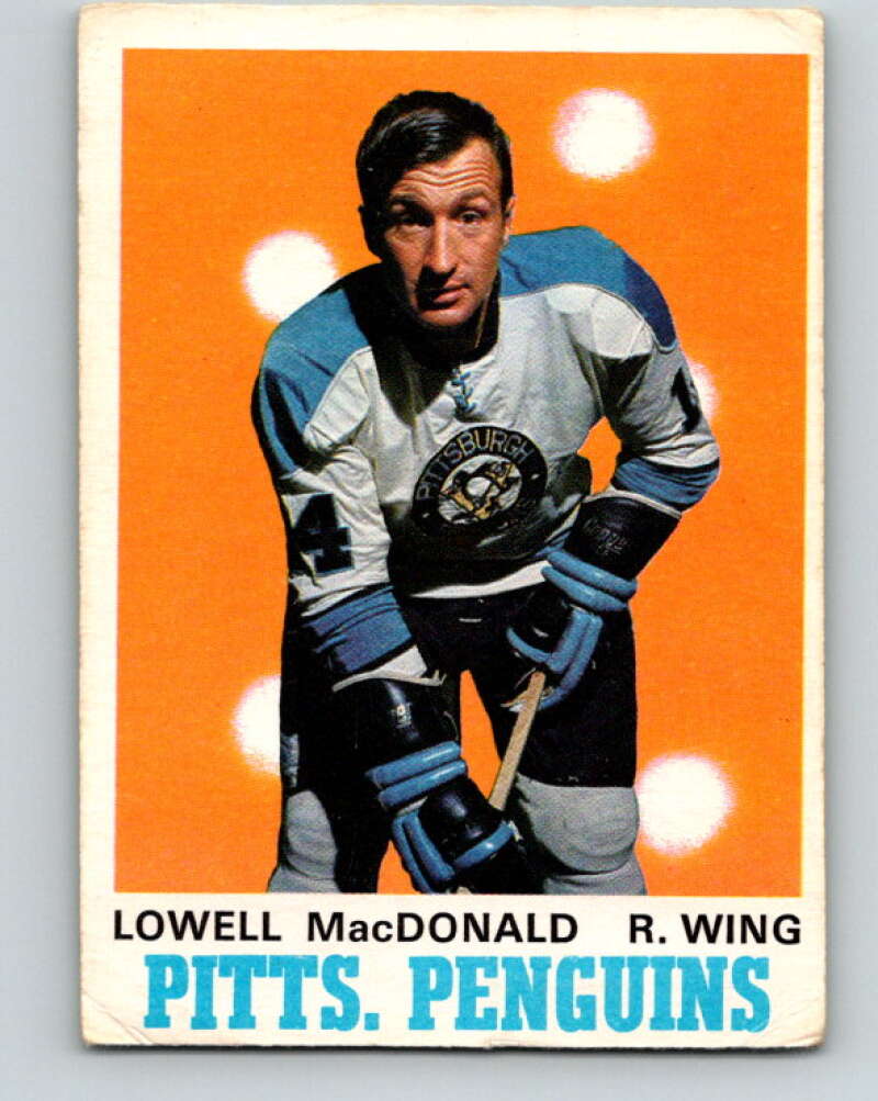 1970-71 O-Pee-Chee #206 Lowell MacDonald Pittsburgh Penguins V2971