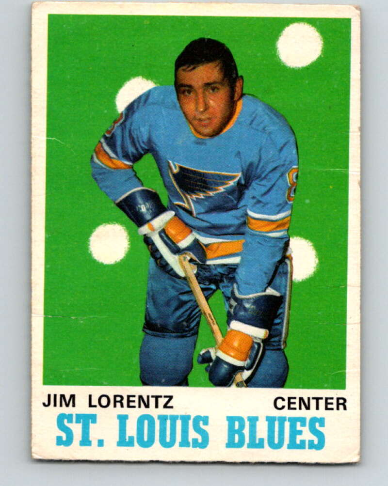 1970-71 O-Pee-Chee #209 Jim Lorentz RC Rookie St. Louis Blues V2981