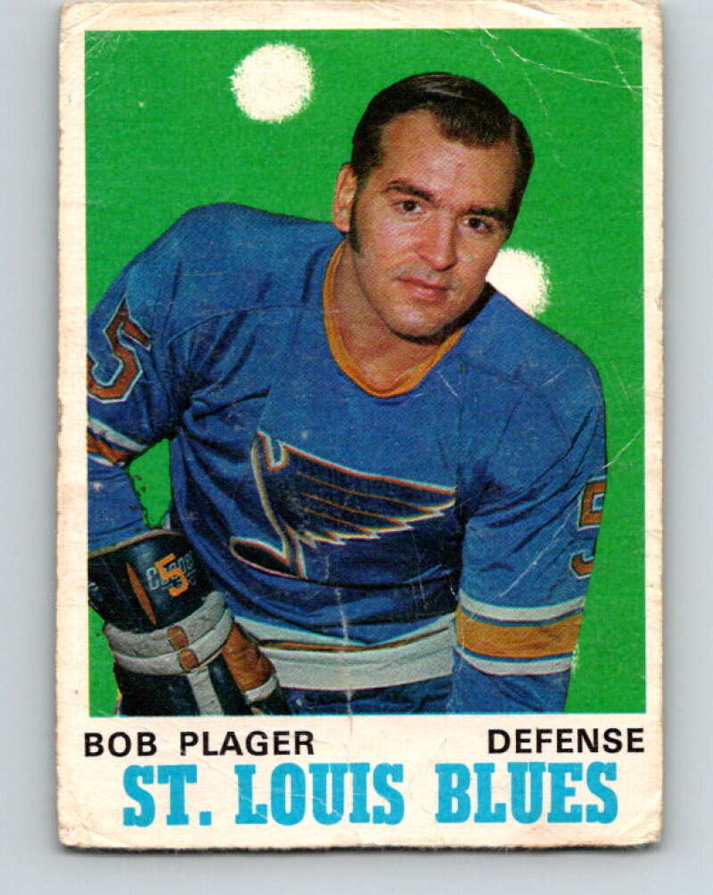 1970-71 O-Pee-Chee #211 Bob Plager St. Louis Blues V2987