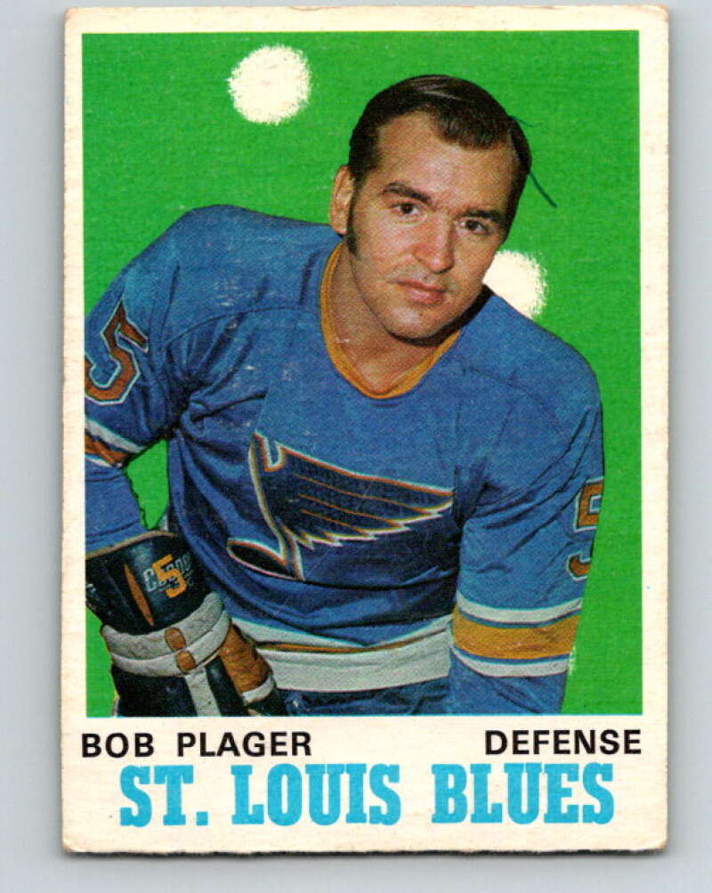 1970-71 O-Pee-Chee #211 Bob Plager St. Louis Blues V2988