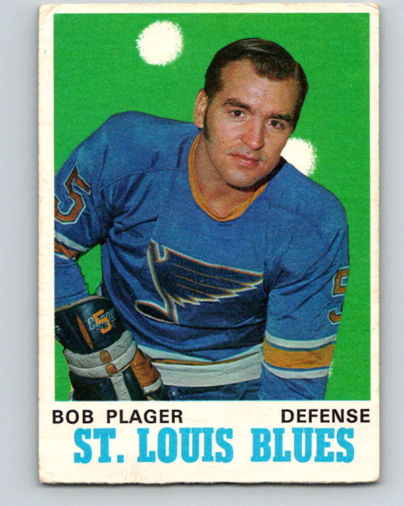 1970-71 O-Pee-Chee #211 Bob Plager St. Louis Blues V2989