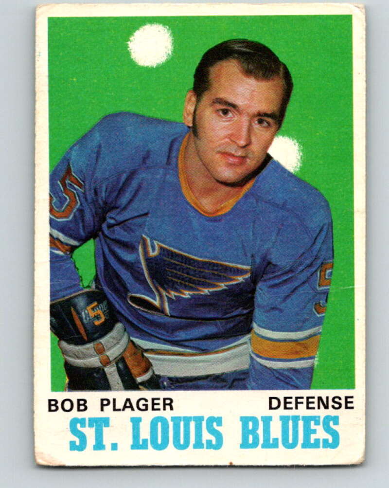 1970-71 O-Pee-Chee #211 Bob Plager St. Louis Blues V2990