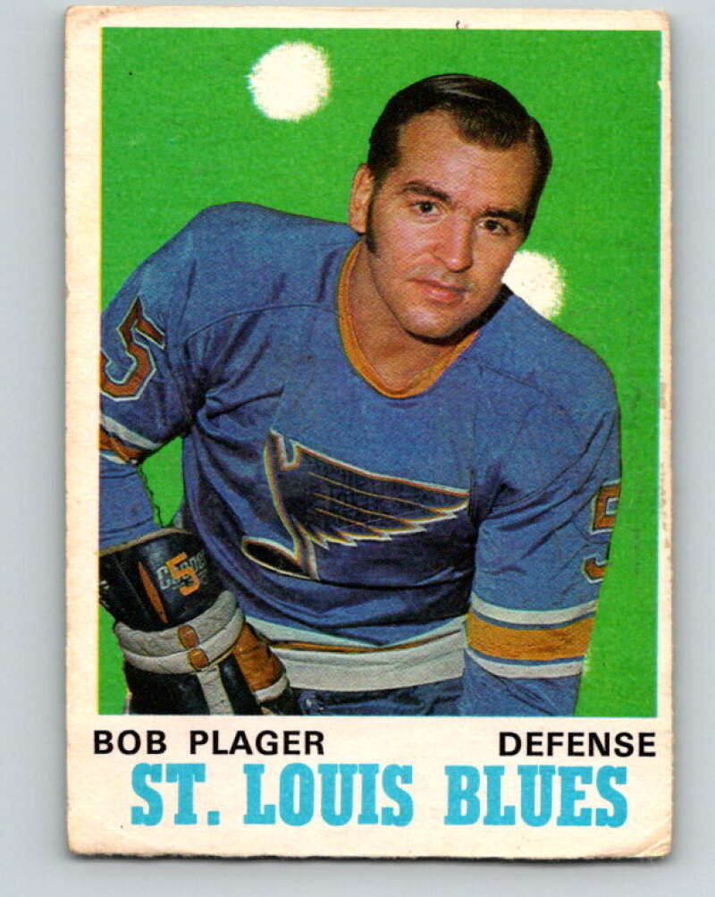 1970-71 O-Pee-Chee #211 Bob Plager St. Louis Blues V2991