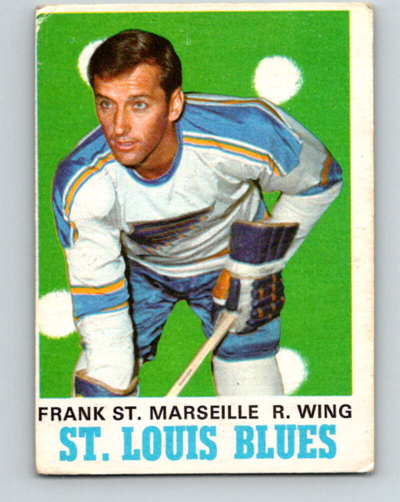 1970-71 O-Pee-Chee #214 Frank St. Marseille St. Louis Blues V3000