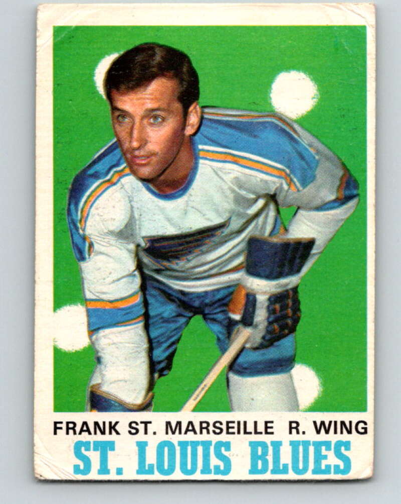 1970-71 O-Pee-Chee #214 Frank St. Marseille St. Louis Blues V3004