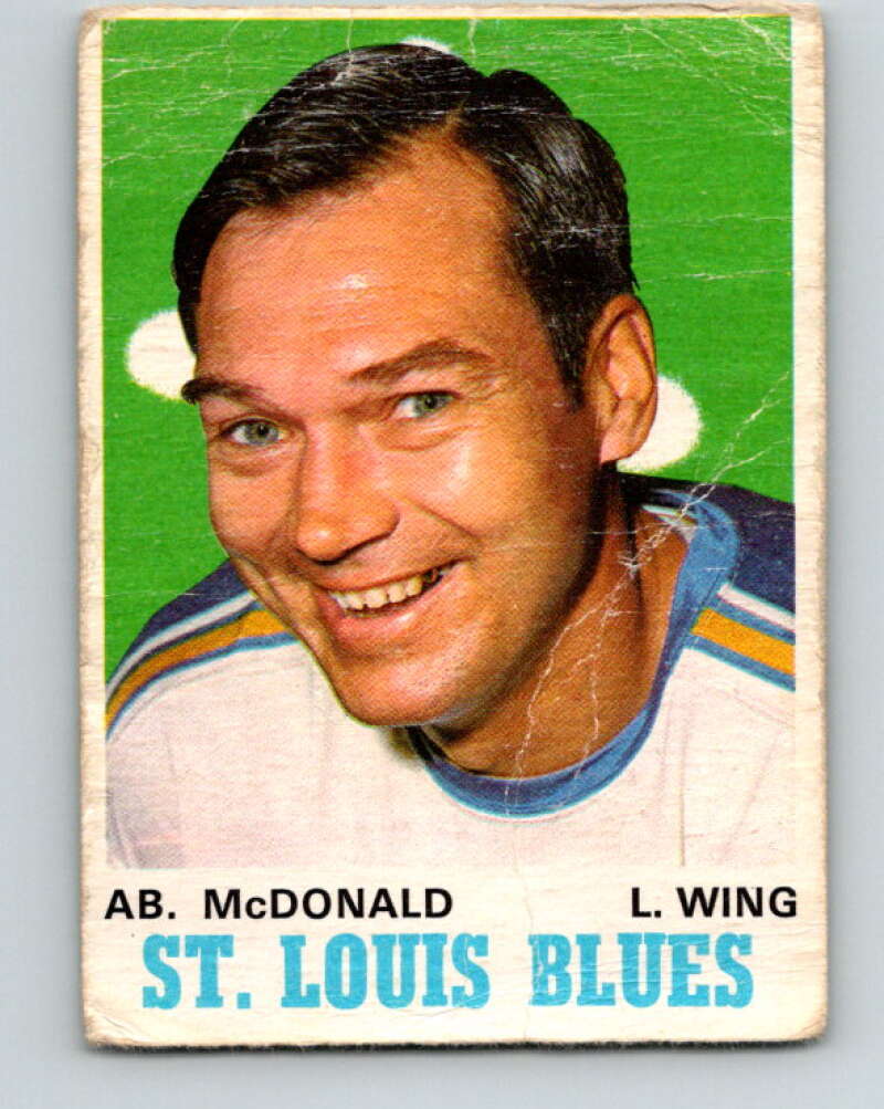 1970-71 O-Pee-Chee #215 Ab McDonald St. Louis Blues V3005