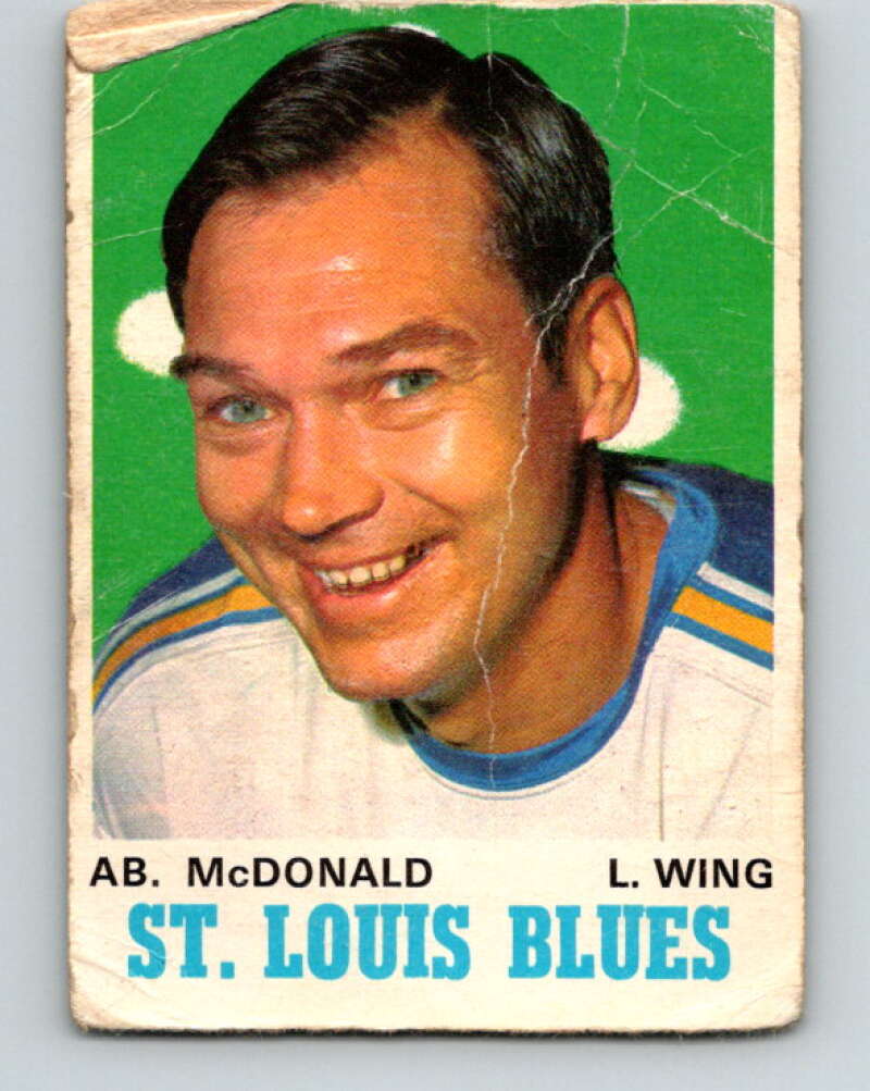 1970-71 O-Pee-Chee #215 Ab McDonald St. Louis Blues V3006