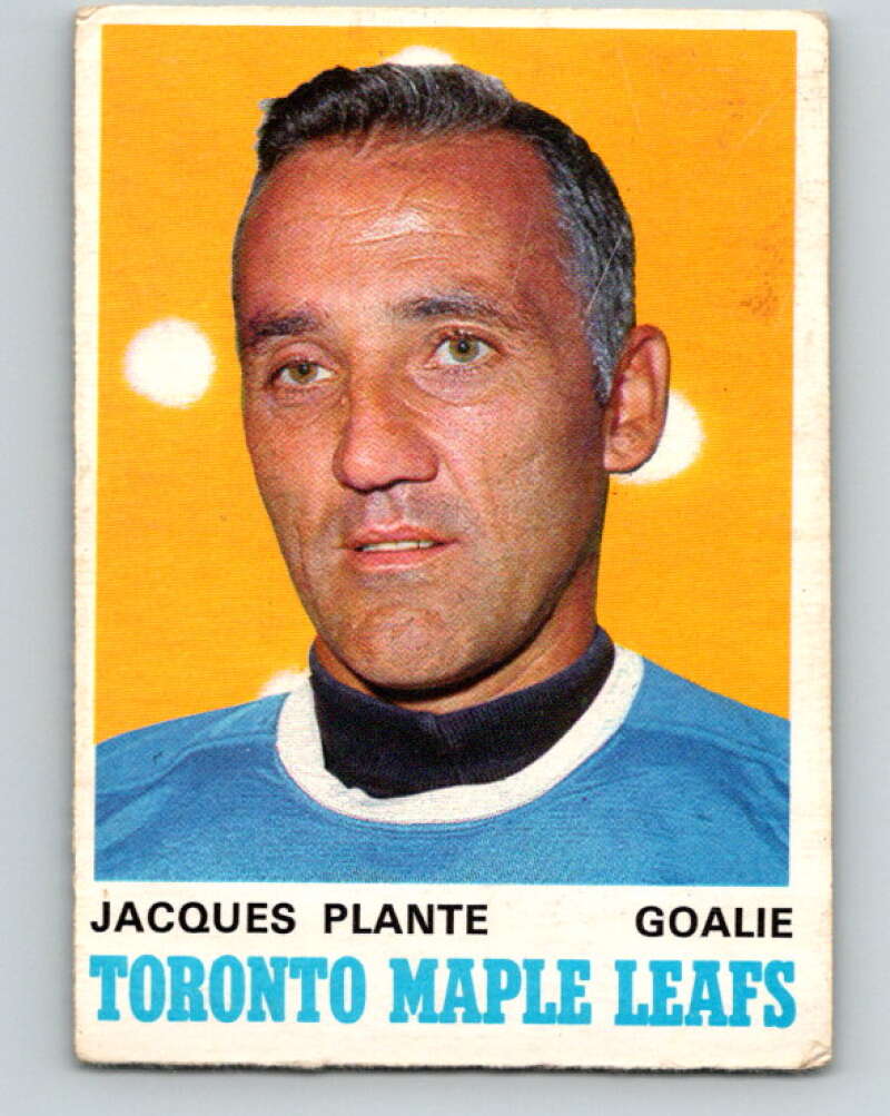 1970-71 O-Pee-Chee #222 Jacques Plante Toronto Maple Leafs V3024