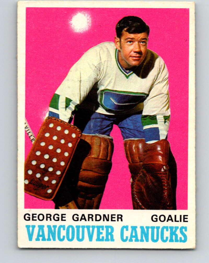 1970-71 O-Pee-Chee #224 George Gardner RC Rookie Vancouver Canucks V3030