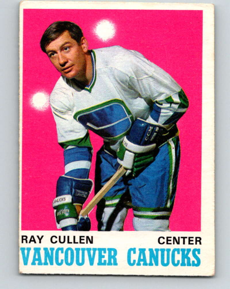 1970-71 O-Pee-Chee #228 Ray Cullen Vancouver Canucks V3036