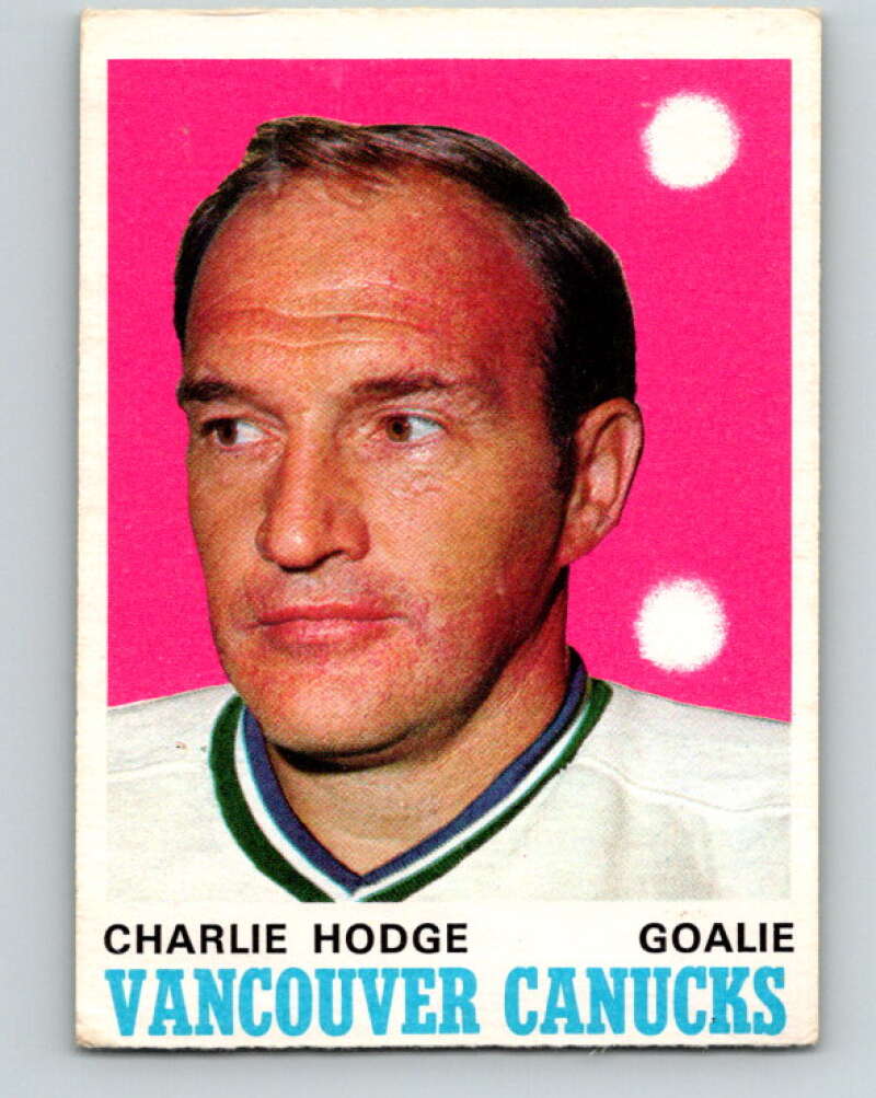 1970-71 O-Pee-Chee #229 Charlie Hodge Vancouver Canucks V3037
