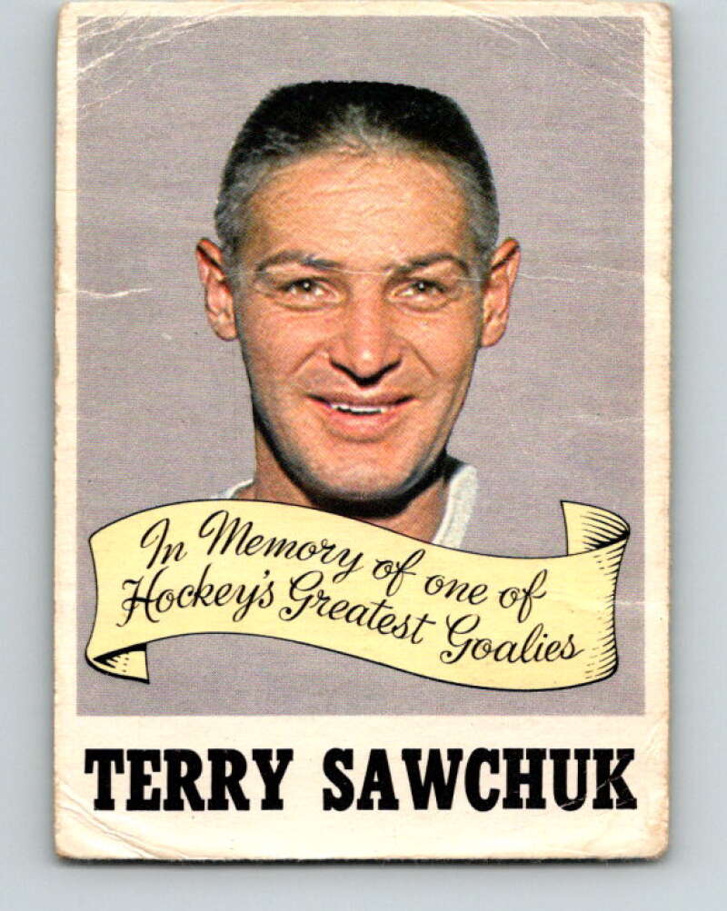 1970-71 O-Pee-Chee #231 Terry Sawchuk Detroit Red Wings V3042