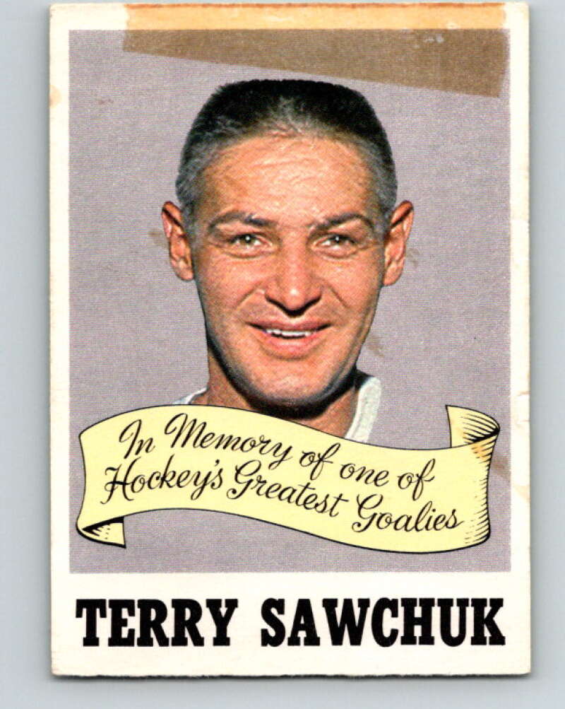 1970-71 O-Pee-Chee #231 Terry Sawchuk Detroit Red Wings V3043