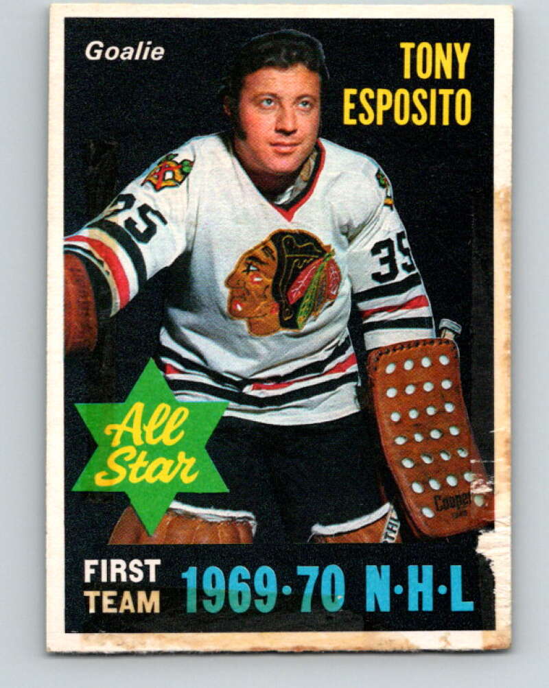 1970-71 O-Pee-Chee #234 Tony Esposito AS Chicago Blackhawks V3054