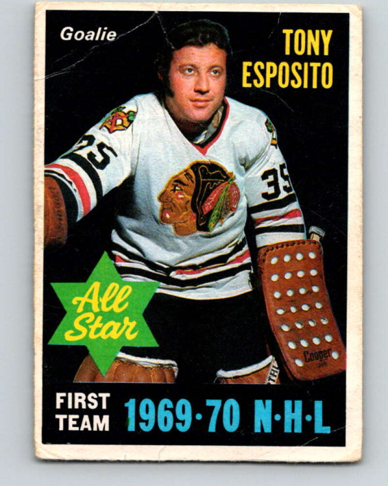 1970-71 O-Pee-Chee #234 Tony Esposito AS Chicago Blackhawks V3057