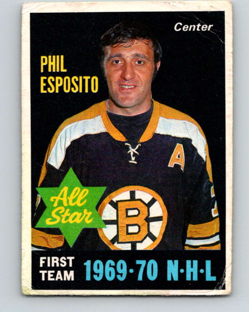 1970-71 O-Pee-Chee #237 Phil Esposito AS Boston Bruins V3062