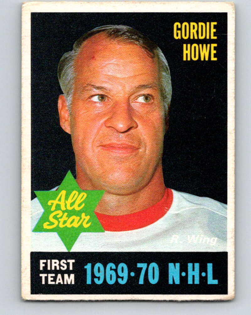 1970-71 O-Pee-Chee #238 Gordie Howe AS Detroit Red Wings V3066
