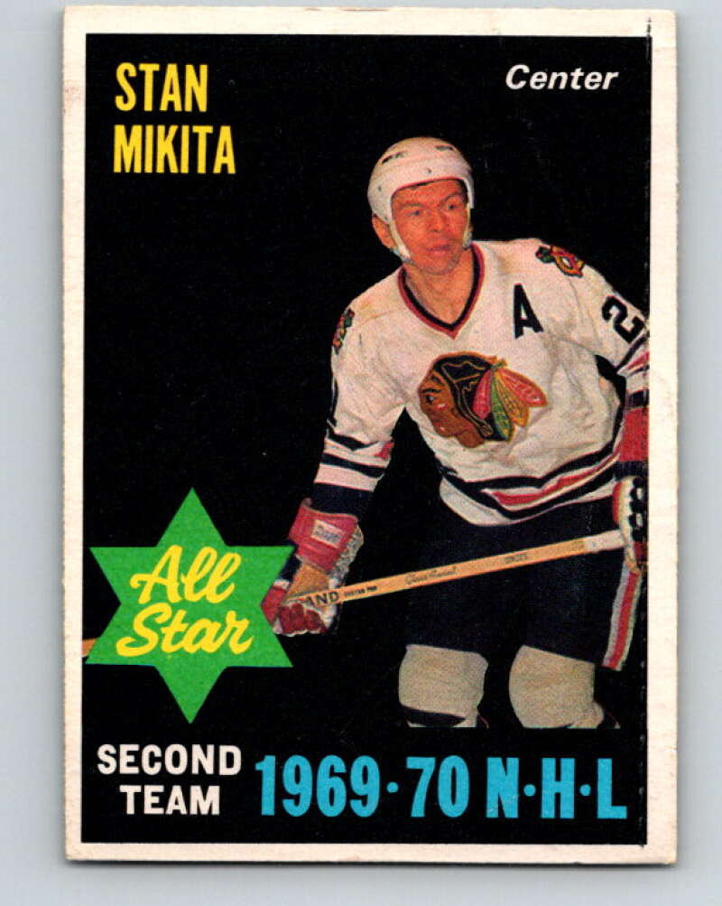 1970-71 O-Pee-Chee #240 Stan Mikita AS Chicago Blackhawks V3072