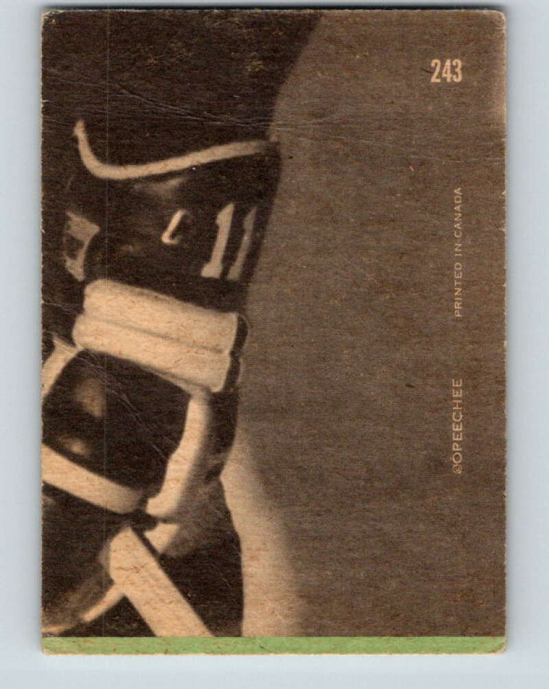 1970-71 O-Pee-Chee #243 Carl Brewer AS Detroit Red Wings V3080