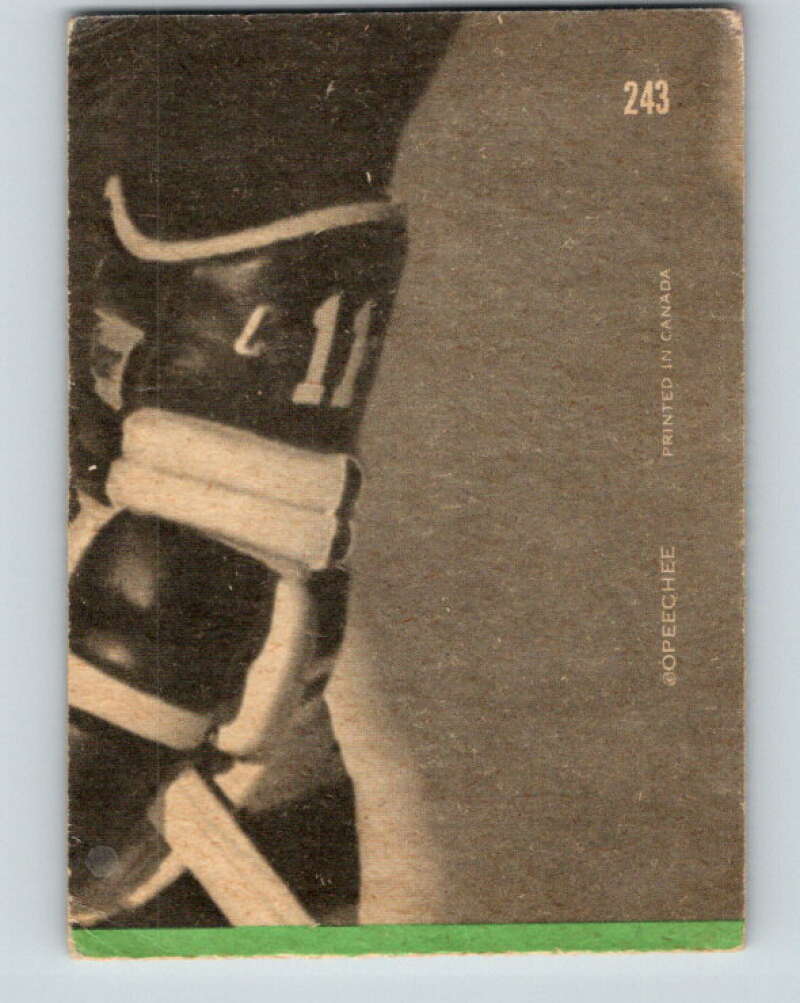 1970-71 O-Pee-Chee #243 Carl Brewer AS Detroit Red Wings V3081