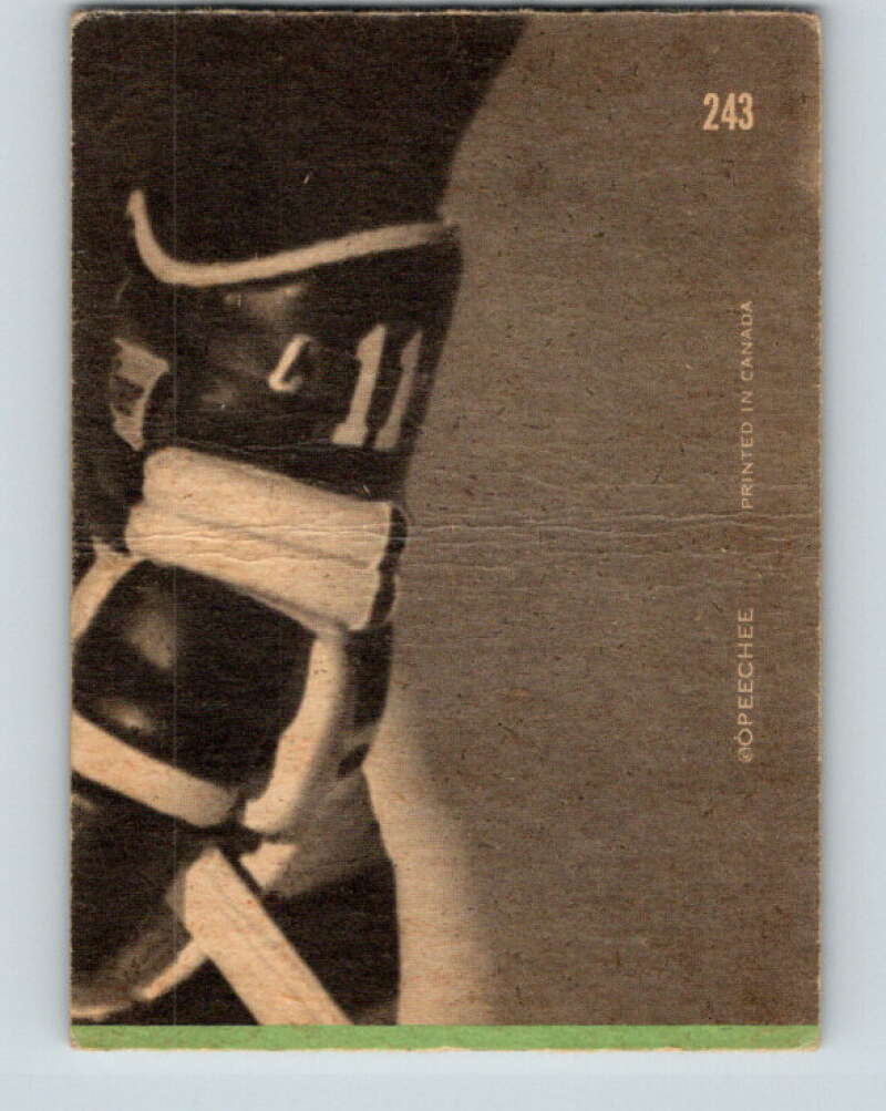 1970-71 O-Pee-Chee #243 Carl Brewer AS Detroit Red Wings V3082