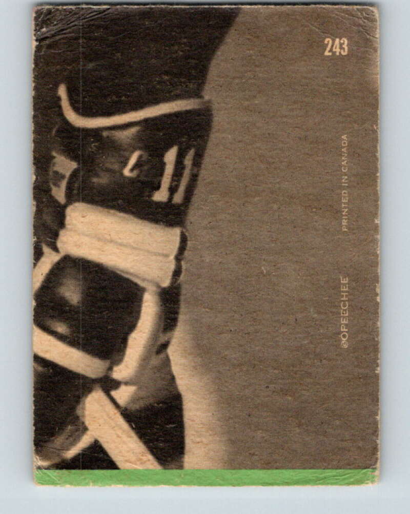 1970-71 O-Pee-Chee #243 Carl Brewer AS Detroit Red Wings V3083