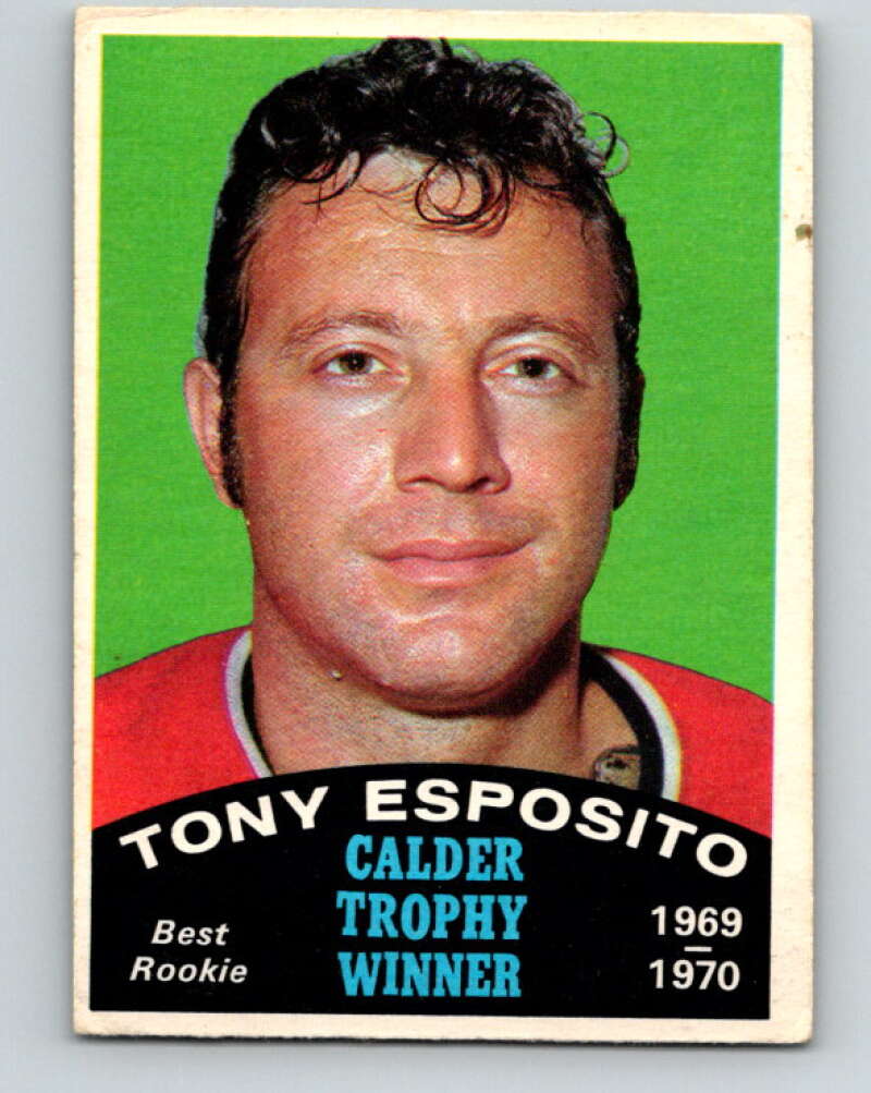 1970-71 O-Pee-Chee #247 Tony Esposito Chicago Blackhawks V3091