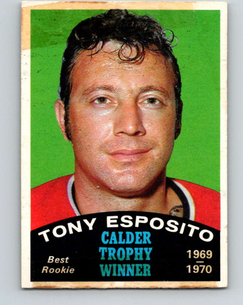1970-71 O-Pee-Chee #247 Tony Esposito Chicago Blackhawks V3092