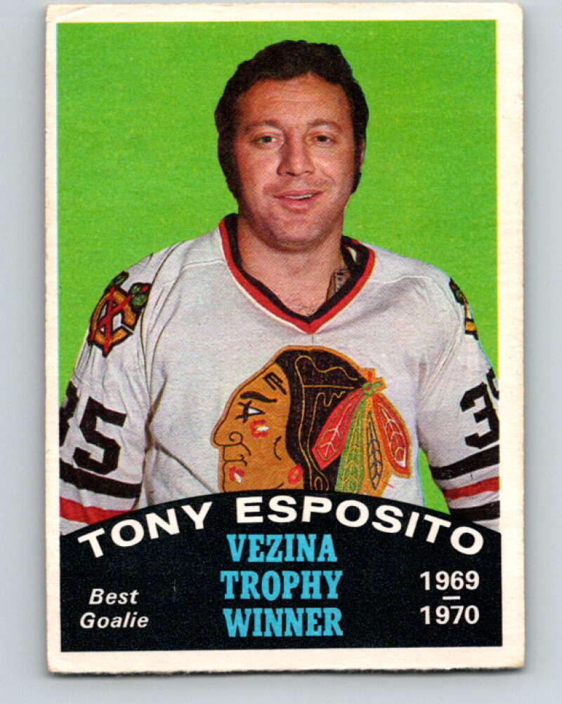 1970-71 O-Pee-Chee #250 Tony Esposito Vezina V3097