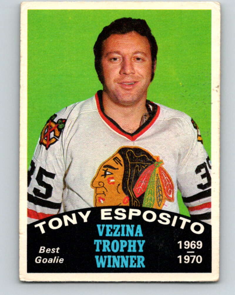 1970-71 O-Pee-Chee #250 Tony Esposito Vezina V3098