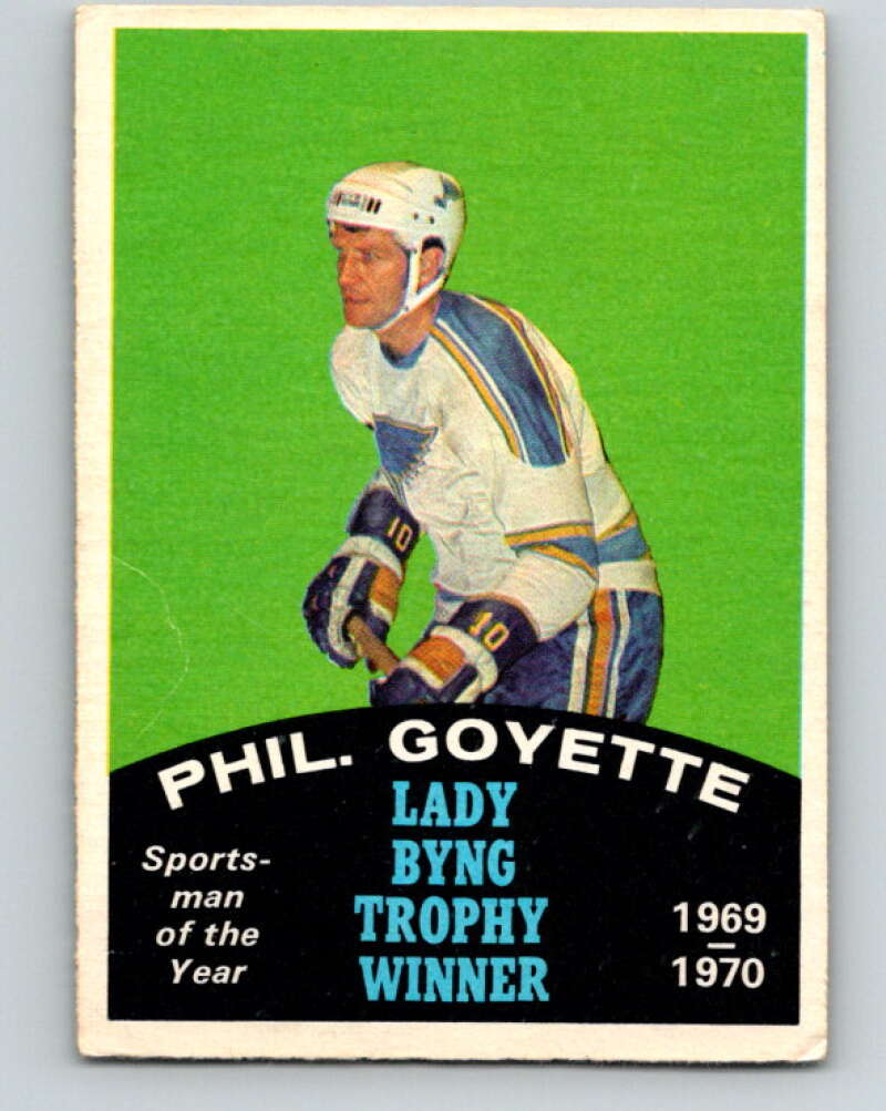 1970-71 O-Pee-Chee #251 Phil Goyette Lady Byng V3101