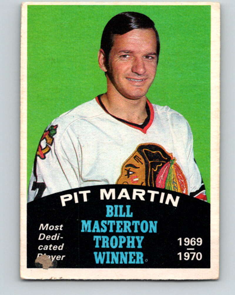 1970-71 O-Pee-Chee #253 Pit Martin Masterton Award V3107
