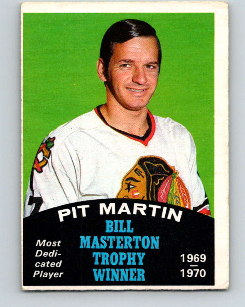 1970-71 O-Pee-Chee #253 Pit Martin Masterton Award V3109