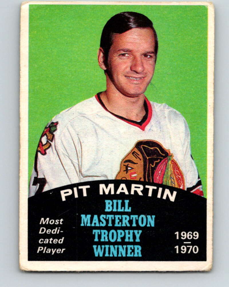 1970-71 O-Pee-Chee #253 Pit Martin Masterton Award V3112
