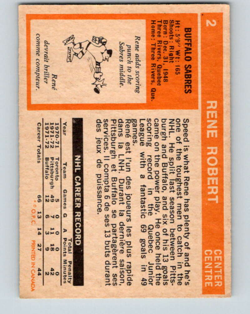 1972-73 O-Pee-Chee #3 Gary Croteau California Golden Seals V3152