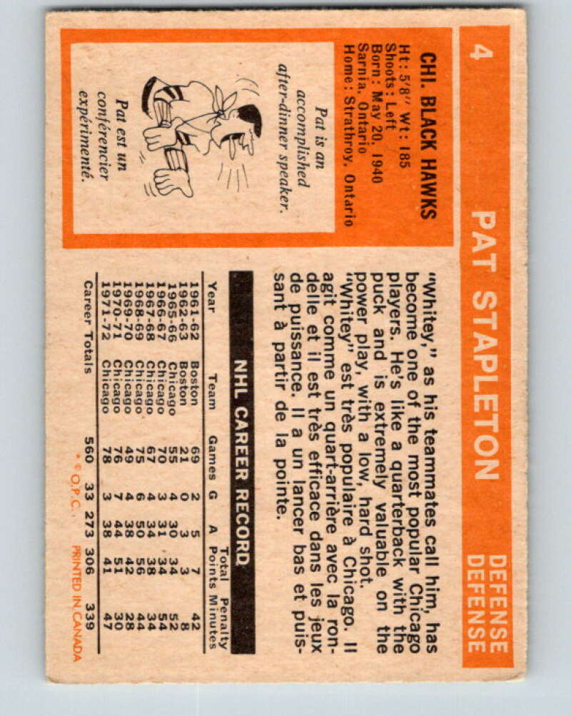 1972-73 O-Pee-Chee #5 Ron Harris Atlanta Flames V3171