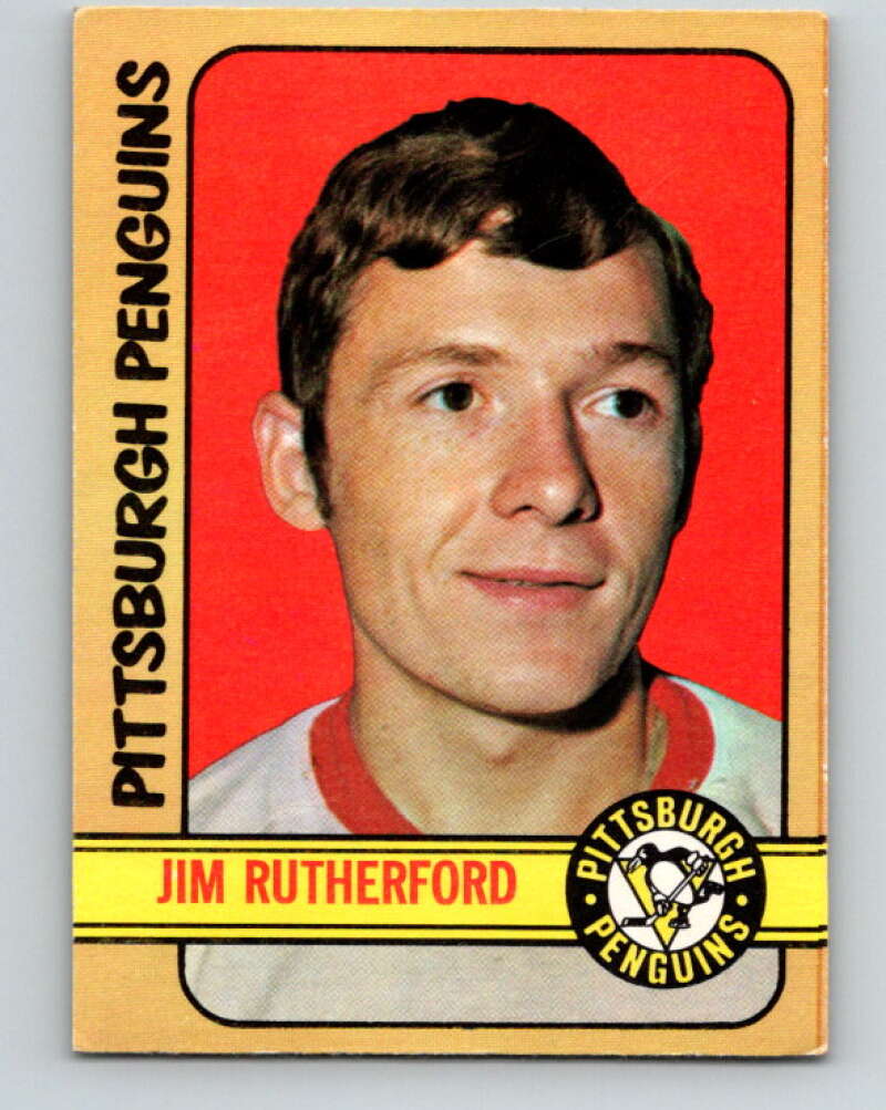 1972-73 O-Pee-Chee #15 Jim Rutherford RC Rookie Pittsburgh Penguins V3224