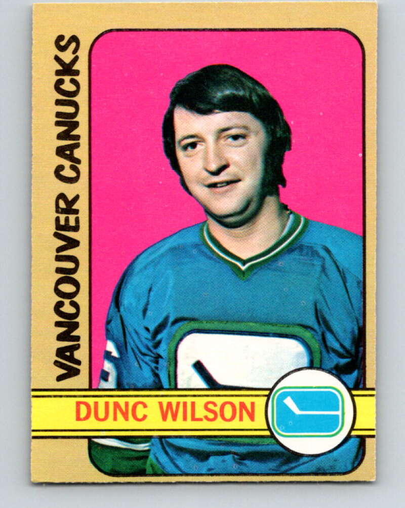 1972-73 O-Pee-Chee #18 Dunc Wilson Vancouver Canucks V3241