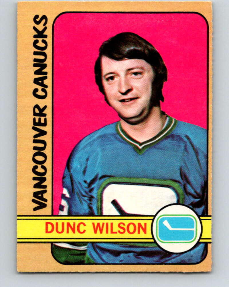 1972-73 O-Pee-Chee #18 Dunc Wilson Vancouver Canucks V3242