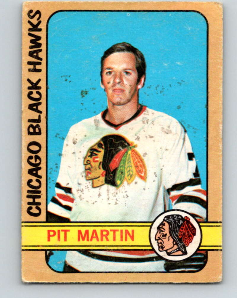 1972-73 O-Pee-Chee #24 Pit Martin Chicago Blackhawks V3277