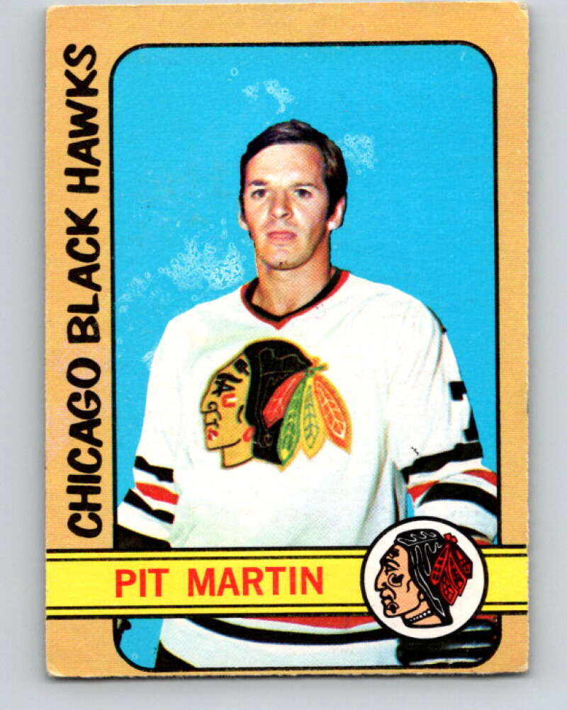 1972-73 O-Pee-Chee #24 Pit Martin Chicago Blackhawks V3281