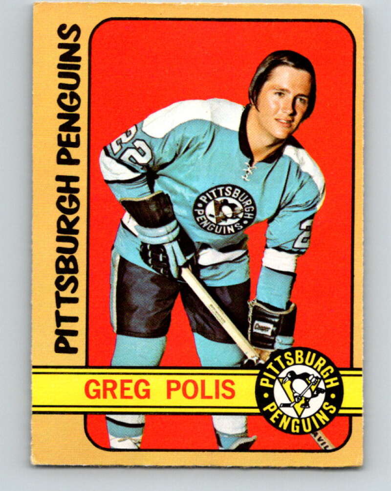 1972-73 O-Pee-Chee #34 Greg Polis Pittsburgh Penguins V3343