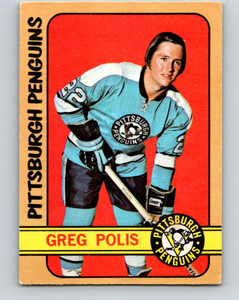 1972-73 O-Pee-Chee #34 Greg Polis Pittsburgh Penguins V3344