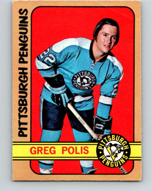 1972-73 O-Pee-Chee #34 Greg Polis  Pittsburgh Penguins  V3346