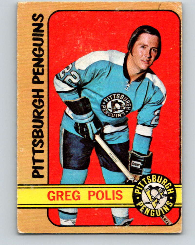 1972-73 O-Pee-Chee #34 Greg Polis Pittsburgh Penguins V3348